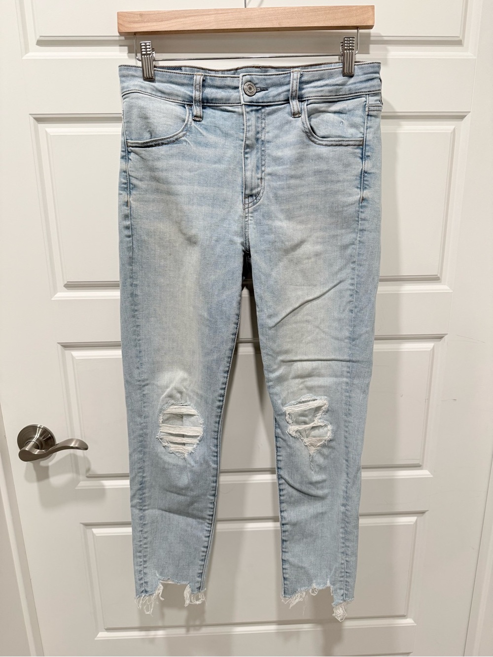 American Eagle High Rise Jeggings Cropped Super Stretch